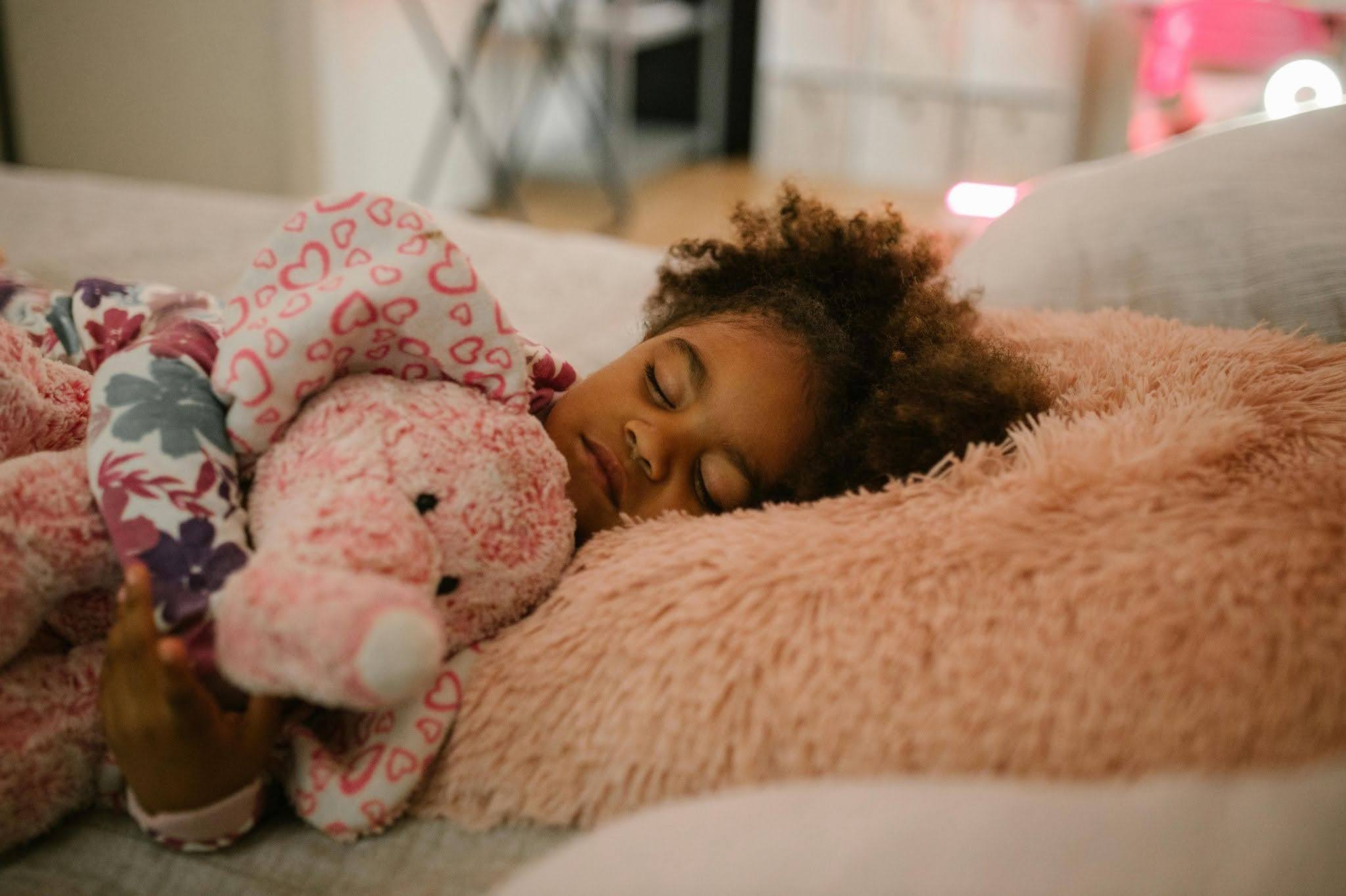 A child with autism sleeping through the night