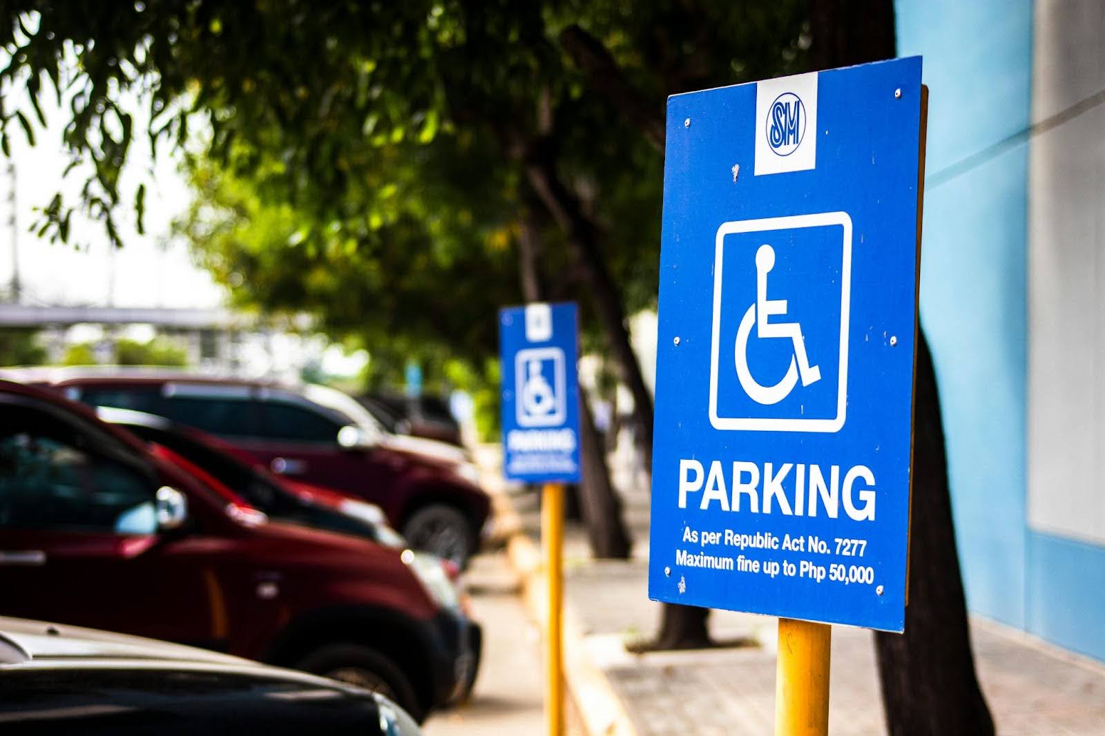 Parking sign for Adults with Disabilities